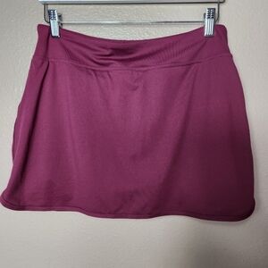 I Believe Burgundy Tennis Skort-Size L